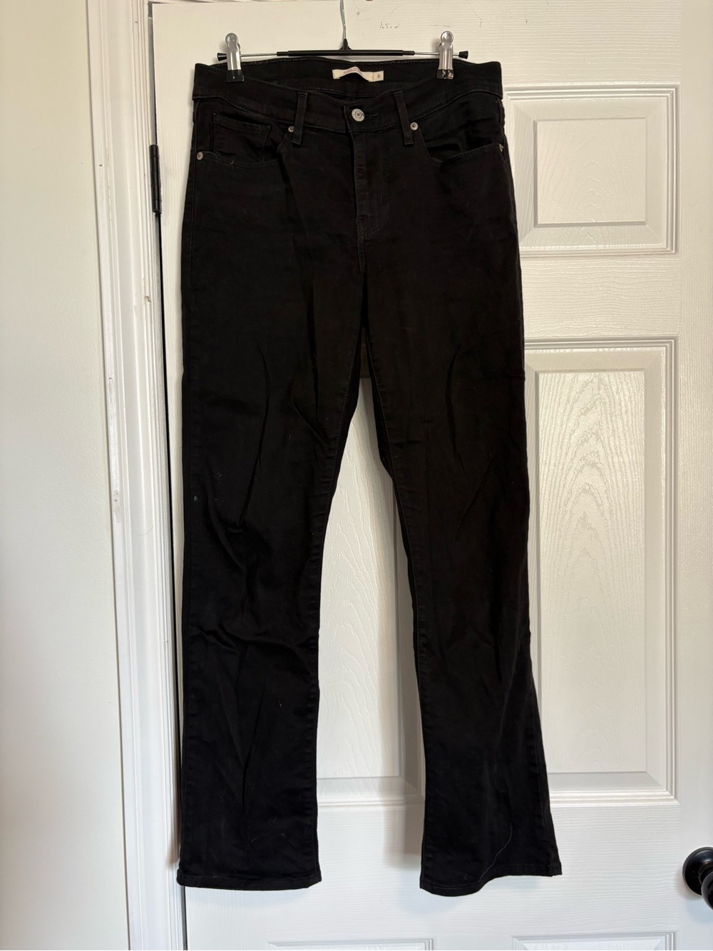 Classic Black Women's Straight-Leg Jeans